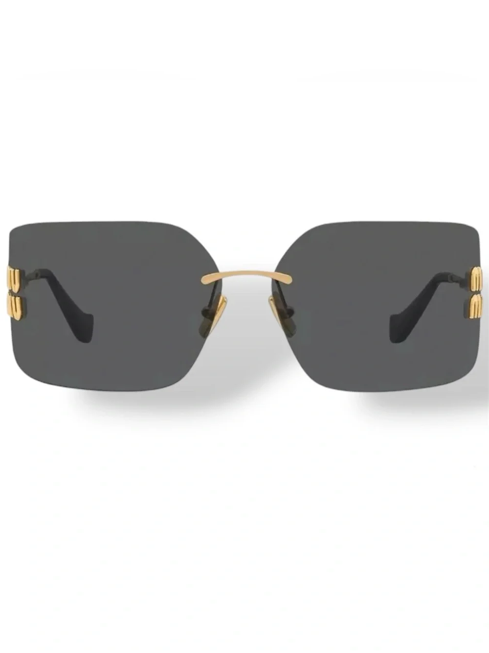 Miu Miu OMU 54YS Gold/ Dark Gray Lense Sunglasses